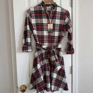 Kiel James Patrick Plaid/ Tartan Flannel Dress NWT